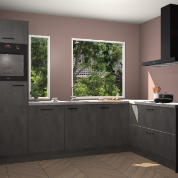 Beton antraciet keuken Cannes 75223