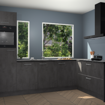 Beton antraciet keuken Cannes 75226