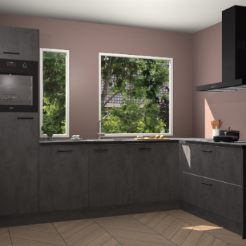 Beton antraciet keuken Cannes 75230