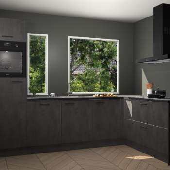 Beton antraciet keuken Cannes 75232