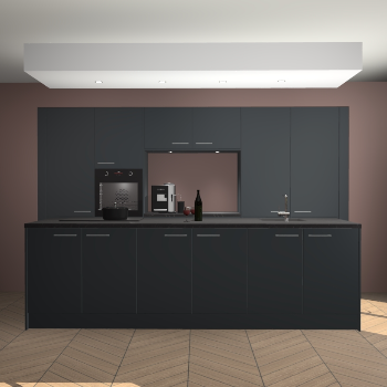 Onyxgrijze keuken Lodz 66527