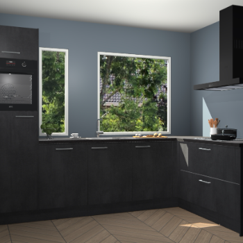 Beton zwarte keuken Cannes 79065