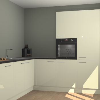 Magnolia hoogglans keuken Portland 78000