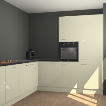 Magnolia hoogglans keuken Portland 78001