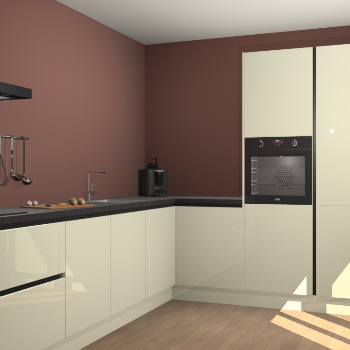 Magnolia hoogglans greeploze keuken Portland 78005