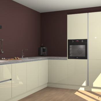 Magnolia hoogglans greeploze keuken Portland 78072