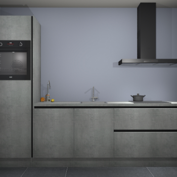 Beton Parelgrijs greeploze keuken Tokelau 42936