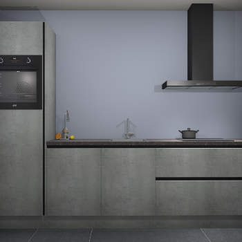 Beton Parelgrijs greeploze keuken Tokelau 42965