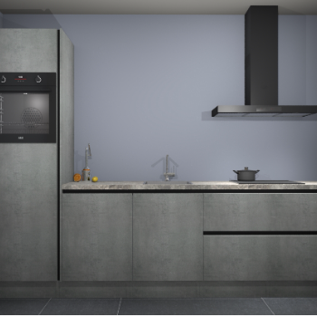 Beton Parelgrijs greeploze keuken Tokelau 43018