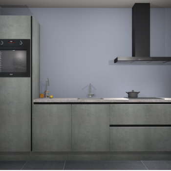 Beton Parelgrijs greeploze keuken Tokelau 43058