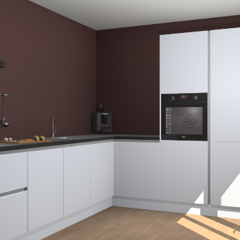 Sneeuwwitte greeploze keuken Portland 78259