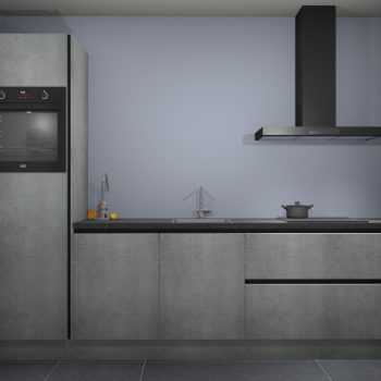 Beton Parelgrijs greeploze keuken Tokelau 43107