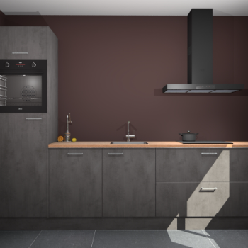 Beton Antraciet keuken Tokelau 45432