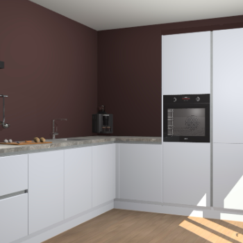 Sneeuwwitte greeploze keuken Portland 78278