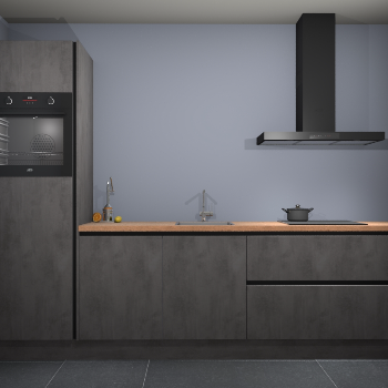 Beton Antraciet greeploze keuken Tokelau 45436