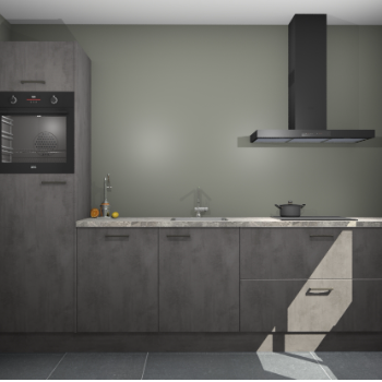 Beton Antraciet keuken Tokelau 45501