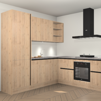 Madera Natuur greeploze keuken Turek 74289