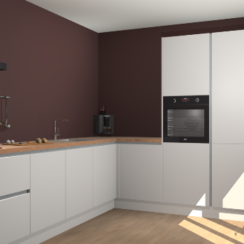 Zijdegrijze greeploze keuken Portland 78352