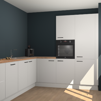 Zijdegrijze keuken Portland 78353