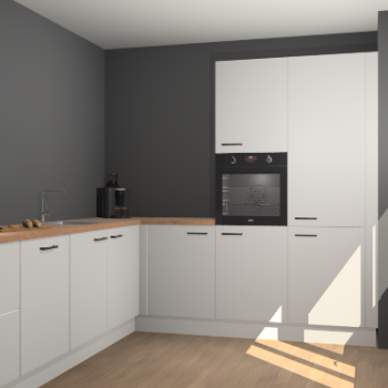 Zijdegrijze keuken Portland 78354