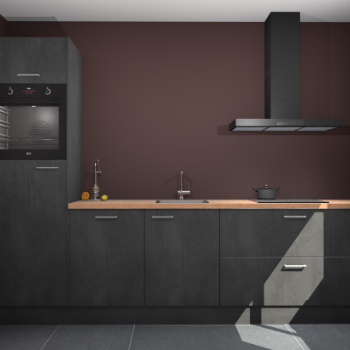 Beton Zwarte keuken Tokelau 45572