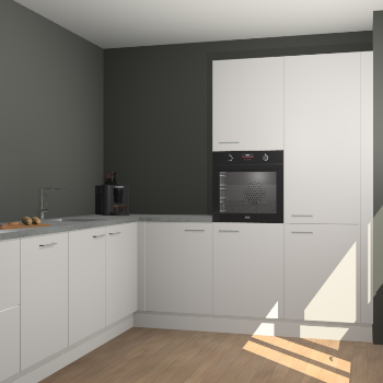 Zijdegrijze keuken Portland 78372