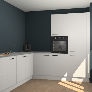 Zijdegrijze keuken Portland 78374