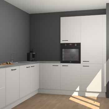 Zijdegrijze keuken Portland 78376