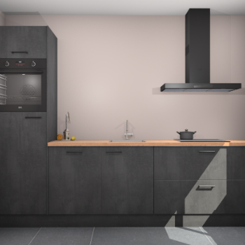 Beton Zwarte keuken Tokelau 45574