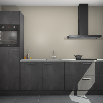 Beton Zwarte keuken Tokelau 45587