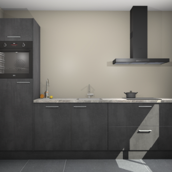 Beton Zwarte keuken Tokelau 45622
