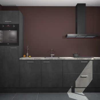 Beton Zwarte keuken Tokelau 45624