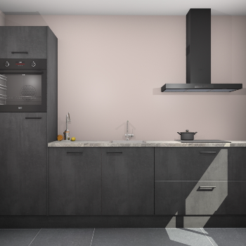 Beton Zwarte keuken Tokelau 45626