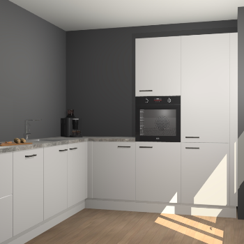 Zijdegrijze keuken Portland 78439