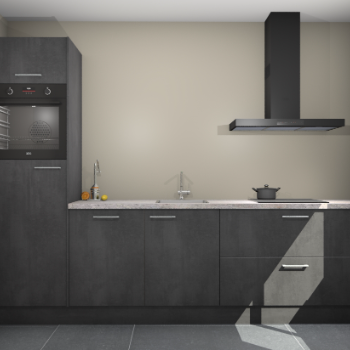 Beton Zwarte keuken Tokelau 45642