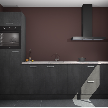 Beton Zwarte keuken Tokelau 45643