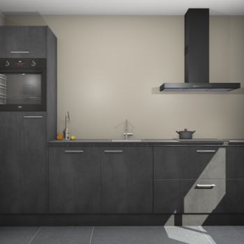Beton Zwarte keuken Tokelau 45648