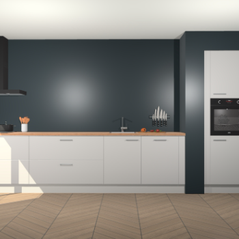 Zijdegrijze keuken Calgary 86450