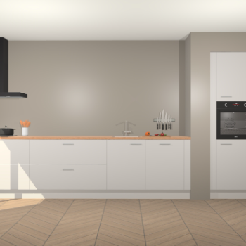 Zijdegrijze keuken Calgary 86451