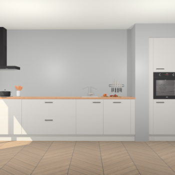 Zijdegrijze keuken Calgary 86454