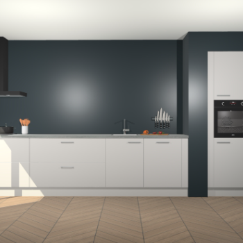 Zijdegrijze keuken Calgary 86456