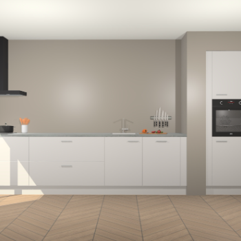 Zijdegrijze keuken Calgary 86457