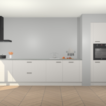 Zijdegrijze keuken Calgary 86460