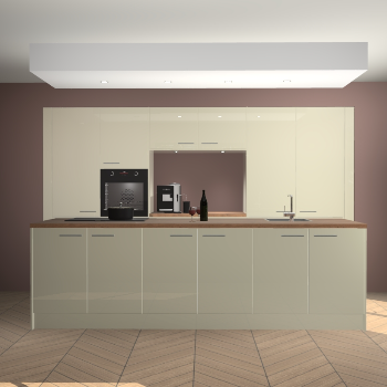 Magnolia hoogglans keuken Lodz 63882