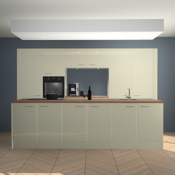 Magnolia hoogglans keuken Lodz 63883