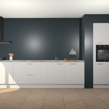 Zijdegrijze keuken Calgary 86470