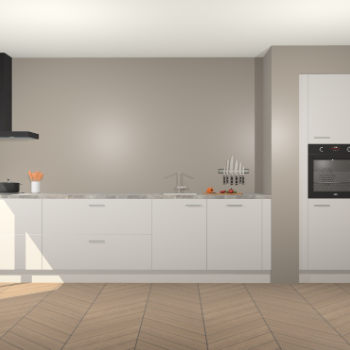 Zijdegrijze keuken Calgary 86471