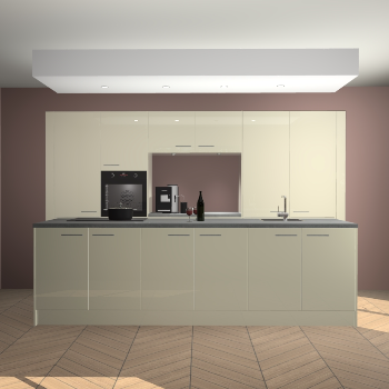 Magnolia hoogglans keuken Lodz 63905