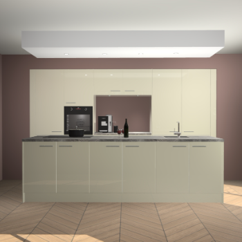 Magnolia hoogglans keuken Lodz 63990