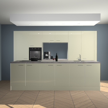 Magnolia hoogglans keuken Lodz 64011